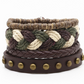 Herren Lederarmband Gewebt bylotrend