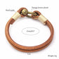 Herren Lederarmband Hufeisen Kaki bylotrend