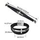 Herren Lederarmband Kreuz bylotrend
