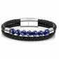 Herren Lederarmband Naturstein bylotrend