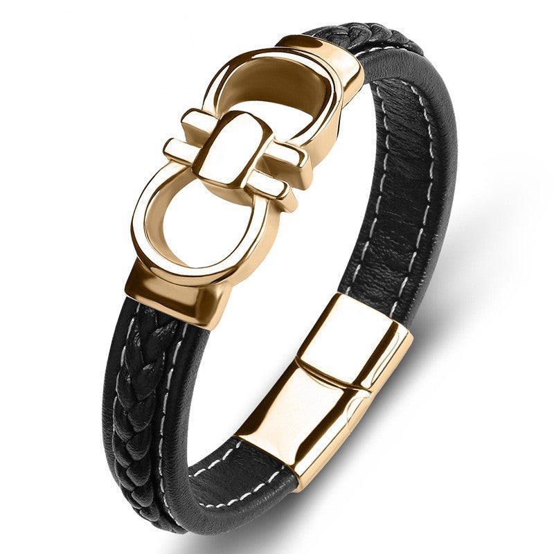 Herren Lederarmband Personalisiert bylotrend