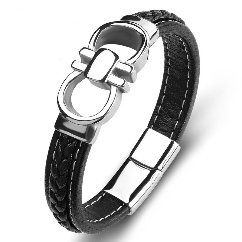 Herren Lederarmband Personalisiert bylotrend