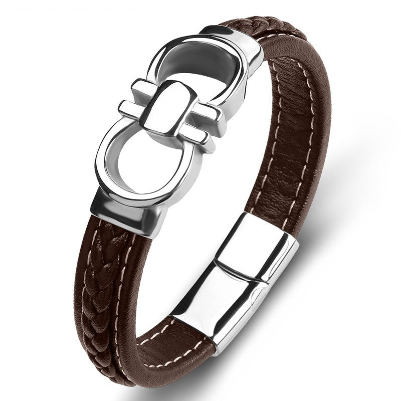 Herren Lederarmband Personalisiert bylotrend
