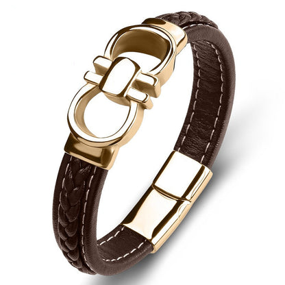 Herren Lederarmband Personalisiert bylotrend