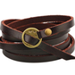 Herren Lederarmband Retro bylotrend