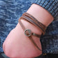 Herren Lederarmband Retro bylotrend