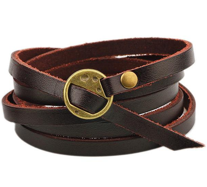 Herren Lederarmband Retro bylotrend
