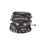 Herren Lederarmband Schwarz 12 bylotrend