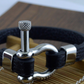 Herren Lederarmband Schwarz bylotrend