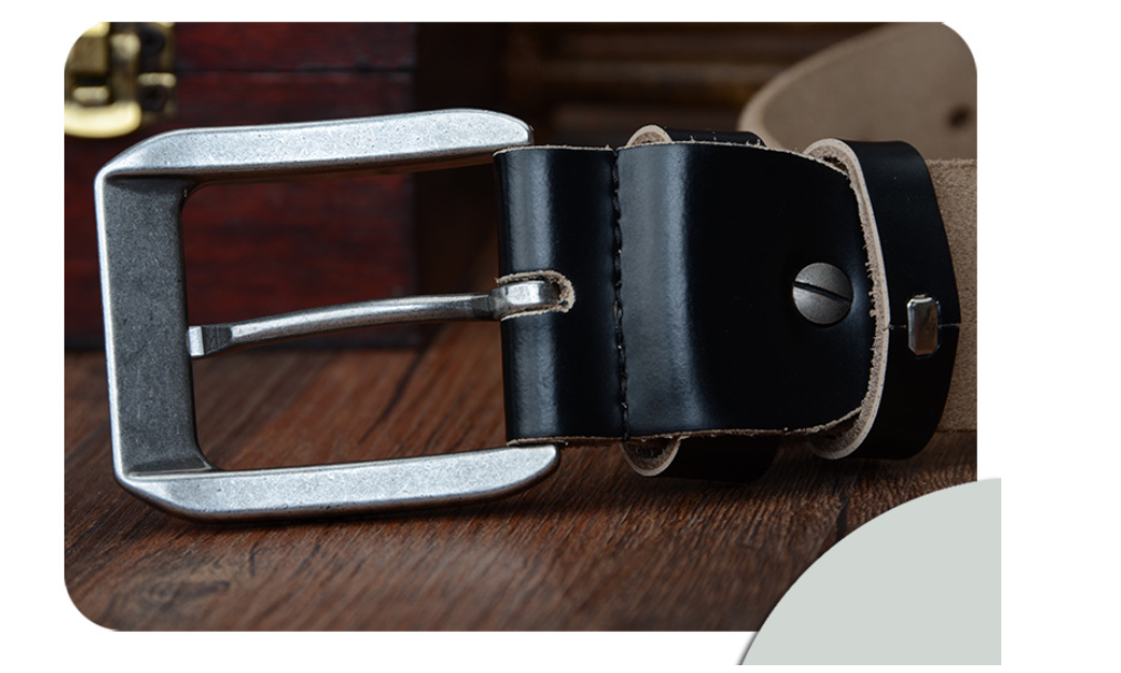 Herren Ledergürtel Braun-Schwarz-Kaffee bylotrend