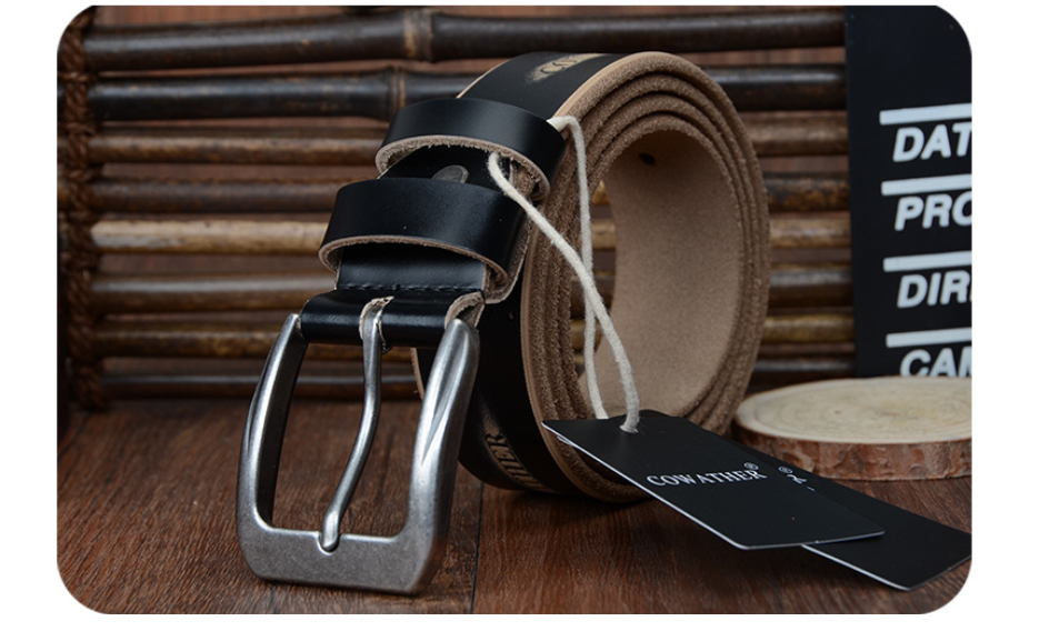 Herren Ledergürtel Braun-Schwarz-Kaffee bylotrend