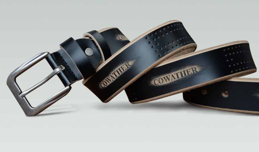 Herren Ledergürtel Braun-Schwarz-Kaffee bylotrend