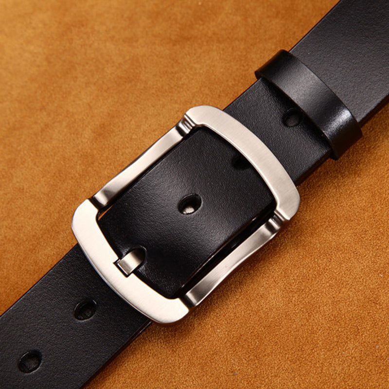 Herren Ledergürtel Braun-Schwarz bylotrend