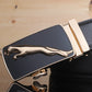Herren Ledergürtel Leopard bylotrend