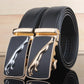 Herren Ledergürtel Leopard bylotrend