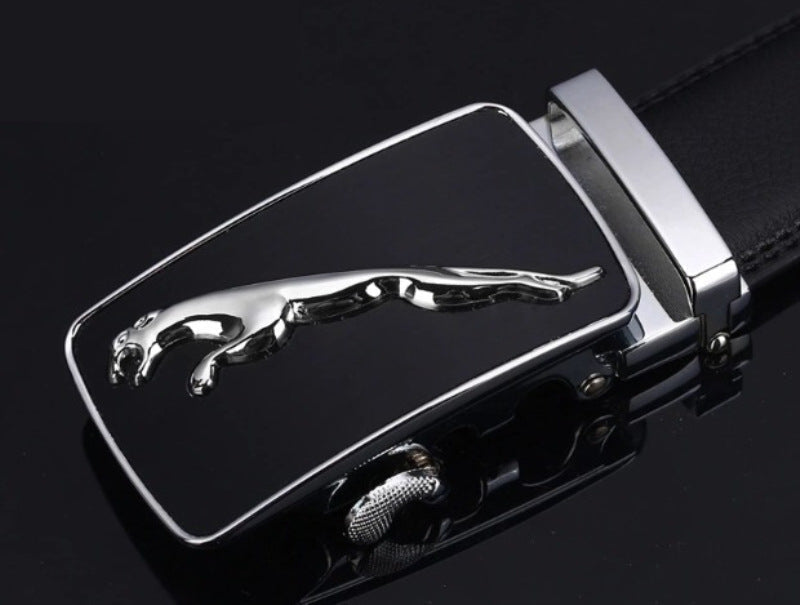 Herren Ledergürtel Leopard bylotrend