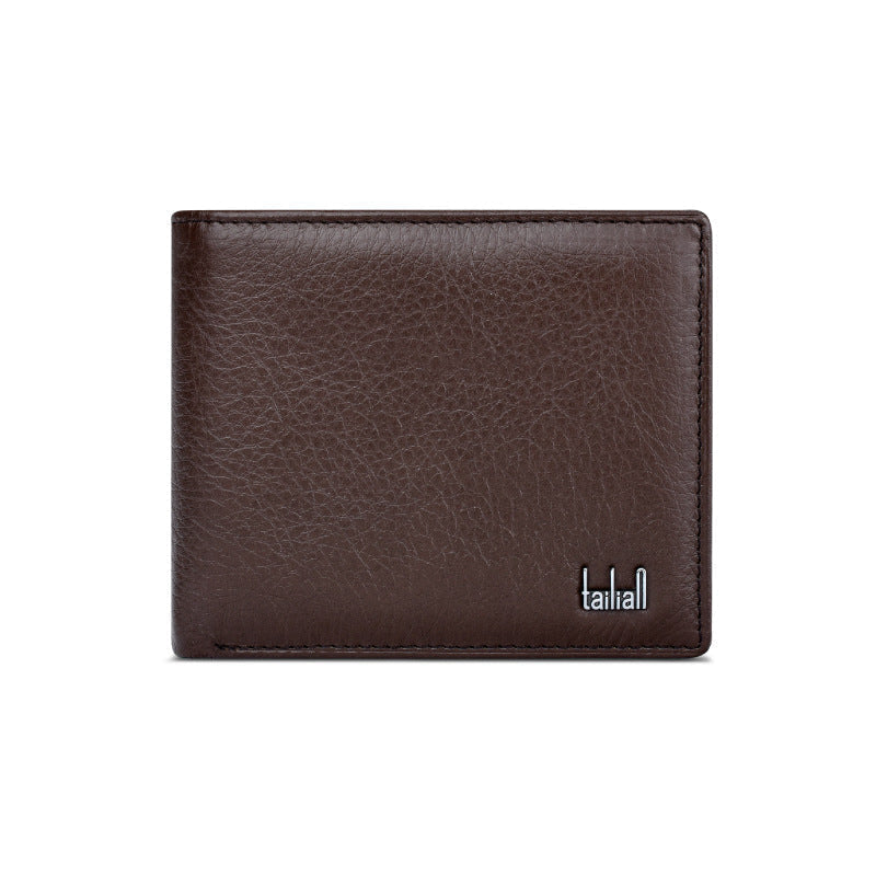 Herren Rindsleder -Leder Geldbörse - Business Classic Multi Card bylotrend