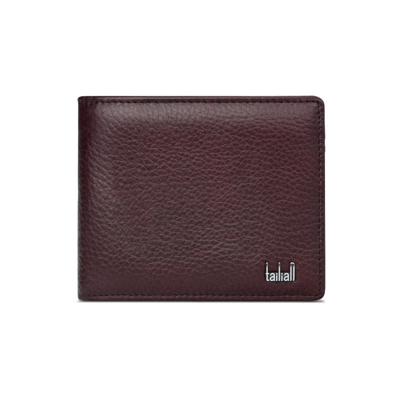 Herren Rindsleder -Leder Geldbörse - Business Classic Multi Card bylotrend