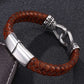 Herren Vintage Lederarmband Handgewebtes Mode bylotrend