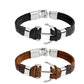 Herren lederarmband Handgestickt bylotrend