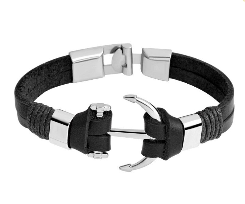 Herren lederarmband Handgestickt bylotrend