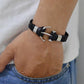 Herren lederarmband Handgestickt bylotrend