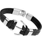 Herren lederarmband Handgestickt bylotrend