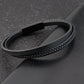 Herren schlichtes Lederarmband in Braun und Schwarz bylotrend