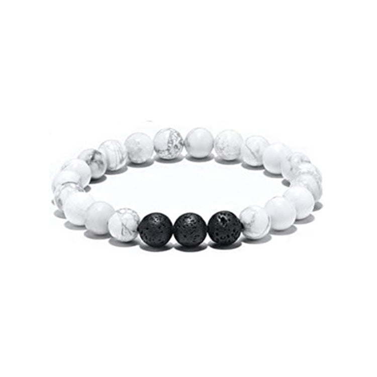 Herrenarmband Tigerauge Stein Vulkanstein Armband bylotrend