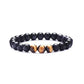 Herrenarmband Tigerauge Stein Vulkanstein Armband bylotrend