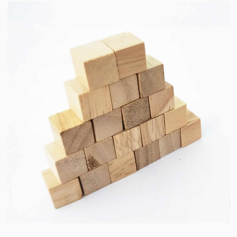 Holzwürfel für Kinder, Babyparty, Basteln, Schnitzen, Künstlerbedarf, 100 Stück bylotrend