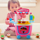 Kinder spielen Lebensmittel- und Eiswagen-Spielzeugwagen bylotrend