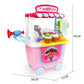 Kinder spielen Lebensmittel- und Eiswagen-Spielzeugwagen bylotrend