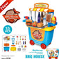 Kinder spielen Lebensmittel- und Eiswagen-Spielzeugwagen bylotrend