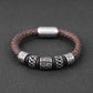Lederarmband Geflochten Herren Mit Gravur bylotrend