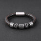 Lederarmband Geflochten Herren Mit Gravur bylotrend