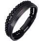 Lederarmband Herren Geflochten Schwarz bylotrend