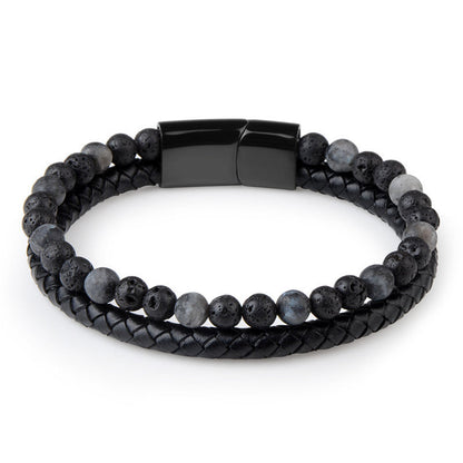 Lederarmband Tigerauge - Marnau Leder bylotrend