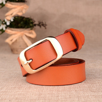 Ledergürtel Damen -Ladies Pin Buckle Belt bylotrend