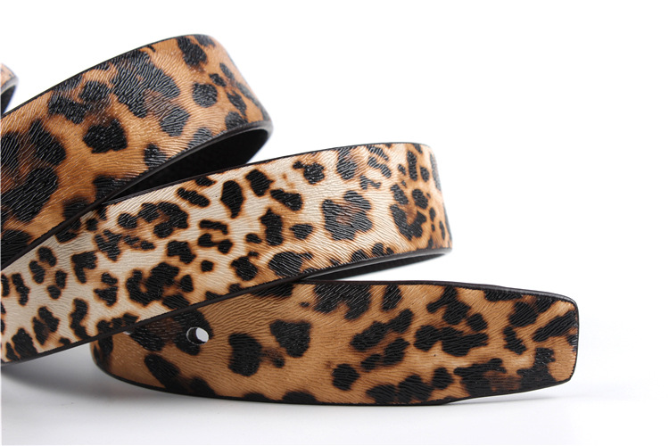 Ledergürtel mit Leopardenmuster für Damen bylotrend