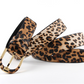 Ledergürtel mit Leopardenmuster für Damen bylotrend