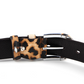 Ledergürtel mit Leopardenmuster für Damen bylotrend