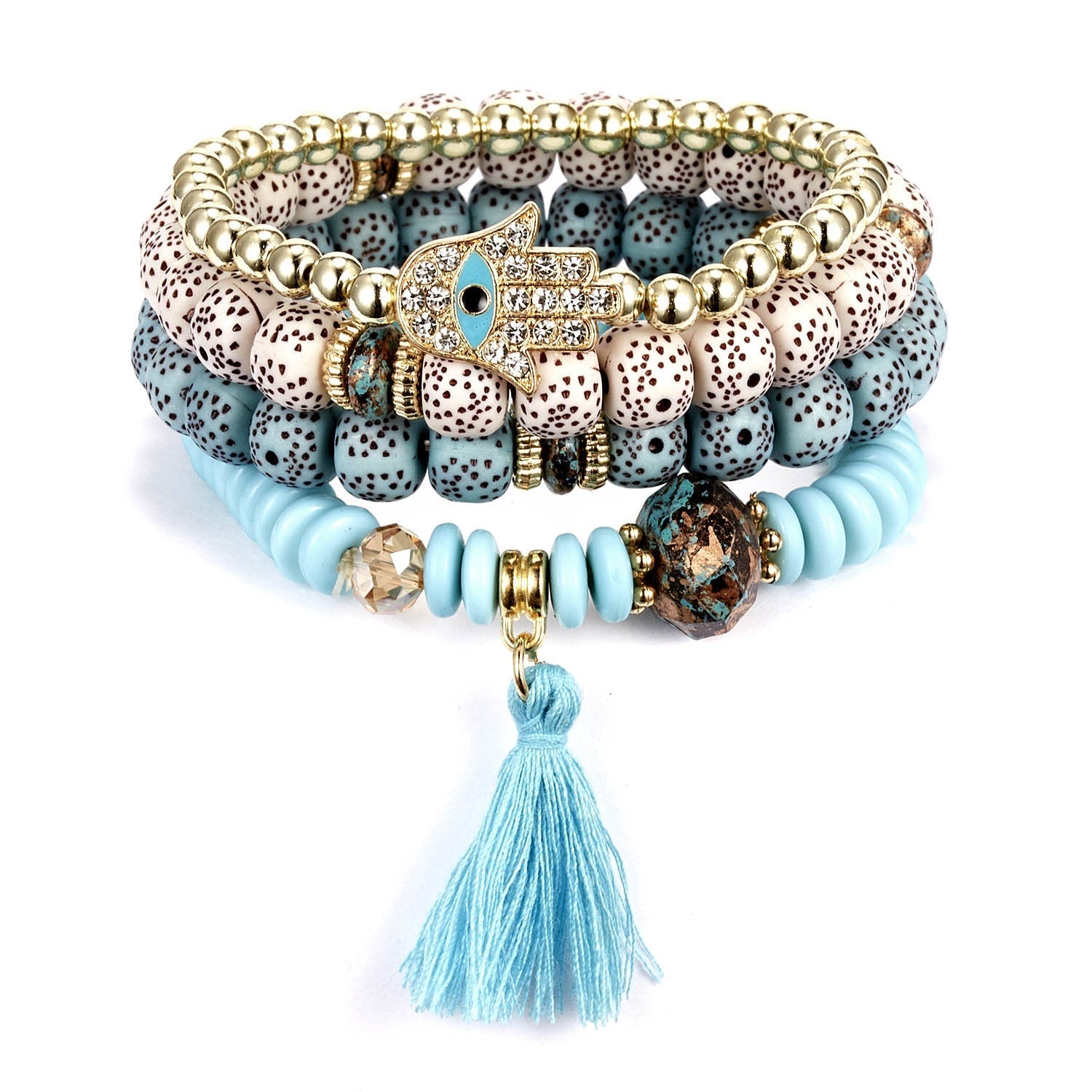 Perlen Armband Damen Naturstein bylotrend