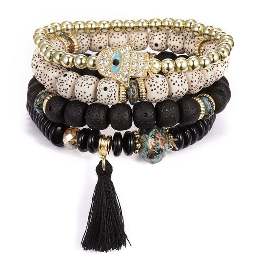Perlen Armband Damen Naturstein bylotrend
