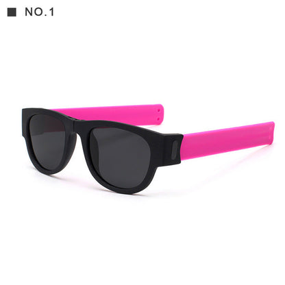 Polarisierte faltbare Handgelenk-Sonnenbrille mit neuem seltsamem Armband-Design faltbare Sonnenbrille bylotrend