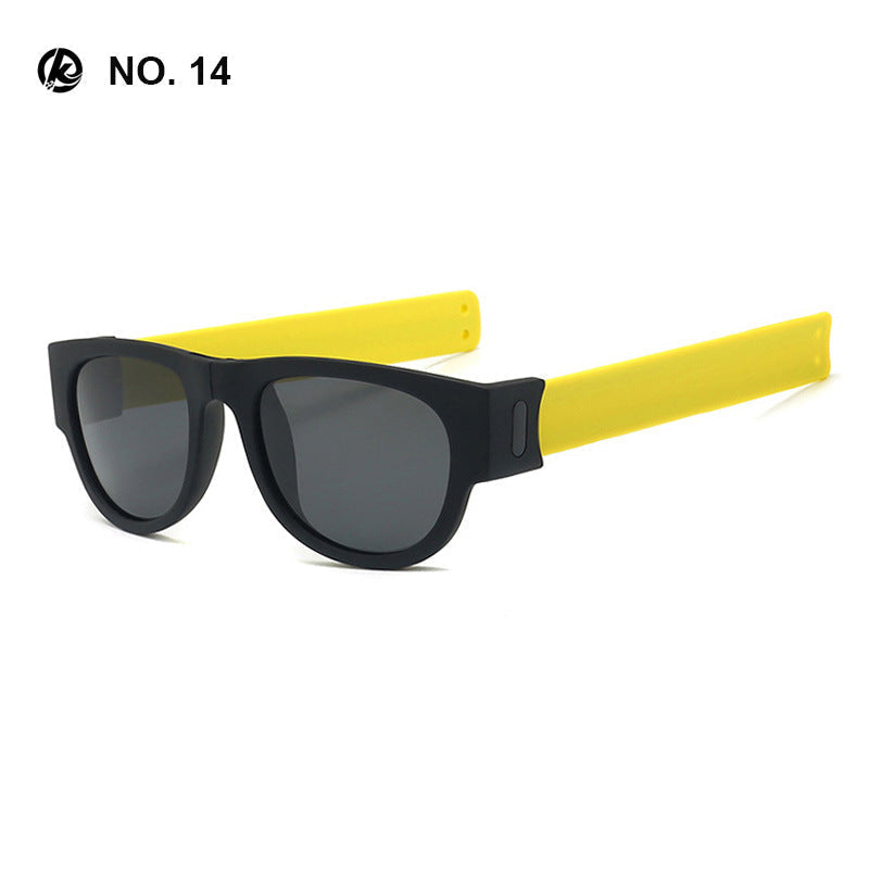 Polarisierte faltbare Handgelenk-Sonnenbrille mit neuem seltsamem Armband-Design faltbare Sonnenbrille bylotrend