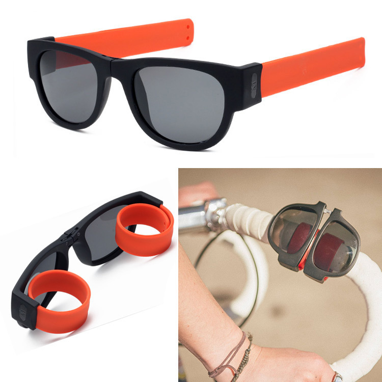 Polarisierte faltbare Handgelenk-Sonnenbrille mit neuem seltsamem Armband-Design faltbare Sonnenbrille bylotrend
