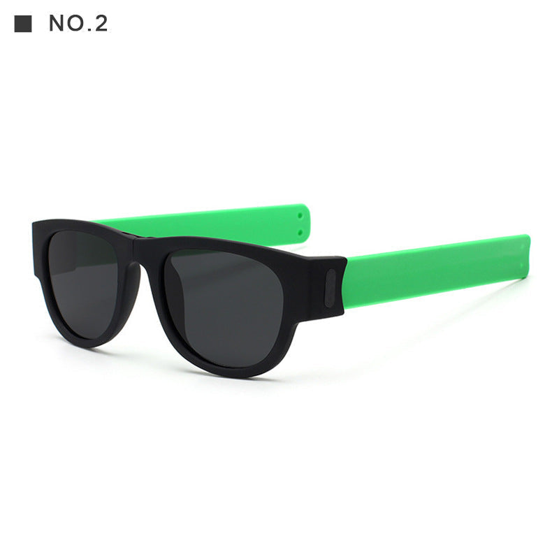 Polarisierte faltbare Handgelenk-Sonnenbrille mit neuem seltsamem Armband-Design faltbare Sonnenbrille bylotrend
