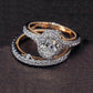 Ring Set Echtes 925er Sterlingsilber bylotrend