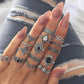 Ring Sets Damen verschiedene Größen bylotrend